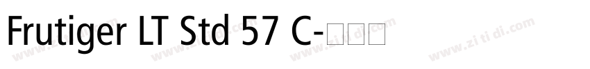 Frutiger LT Std 57 C字体转换